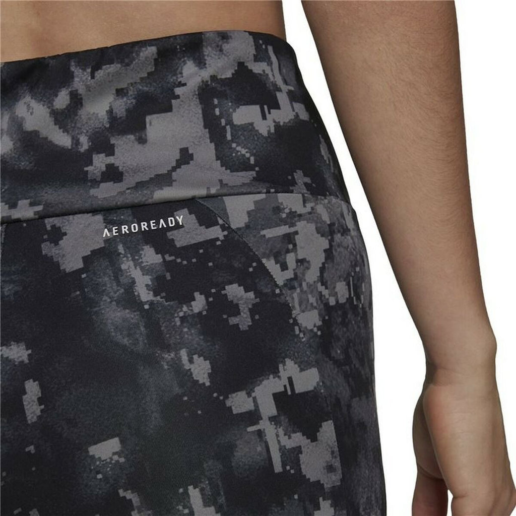 Adidas D2M Print High-rise Women's Leggings - Black - product image 5
