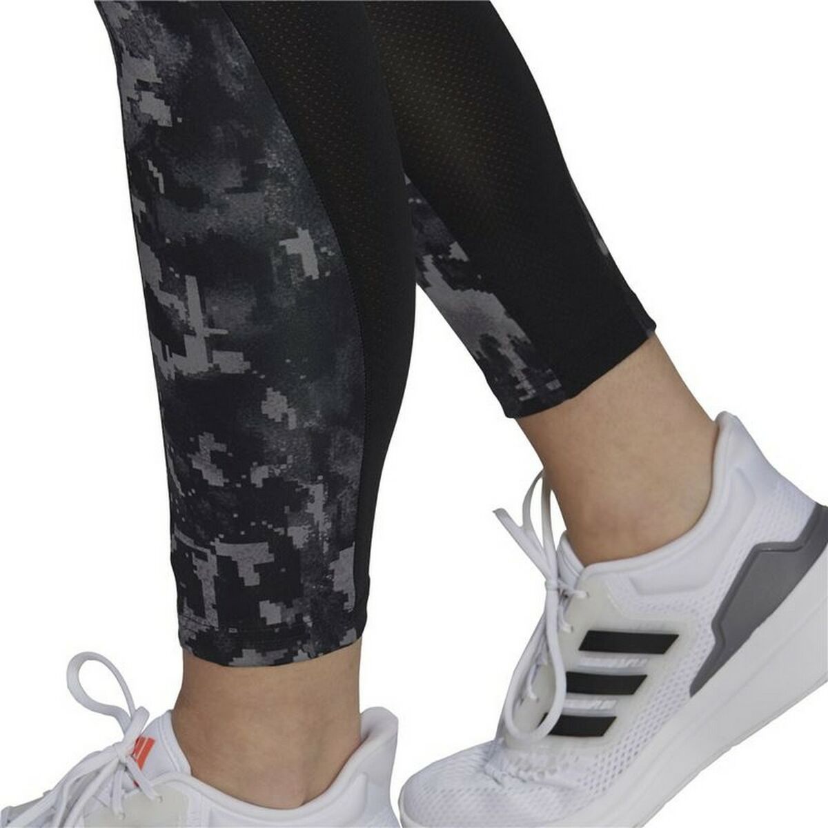 Adidas D2M Print High-rise Women's Leggings - Black - product image 4