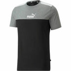 Men’s Short Sleeve T-Shirt Puma Essential+ Block Black
