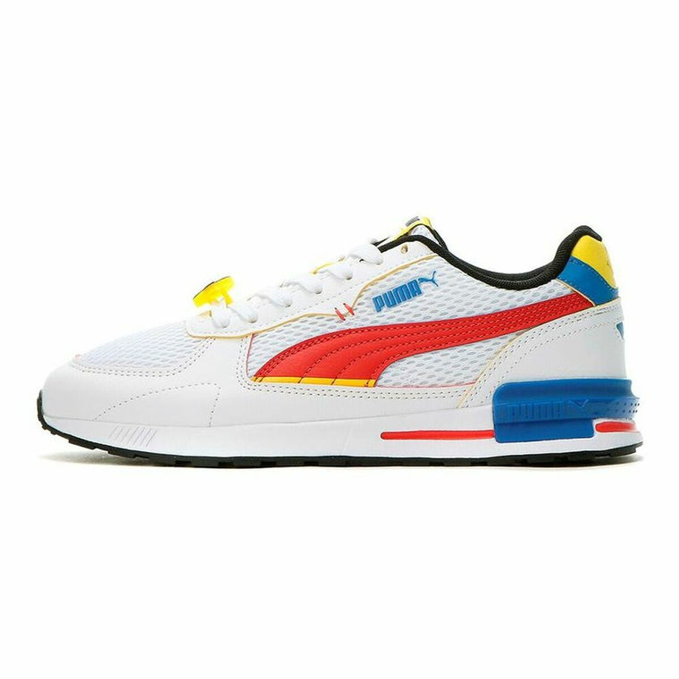 Puma Sportschuhe Kinder Graviton SMILEYWORLD Jr Weiß