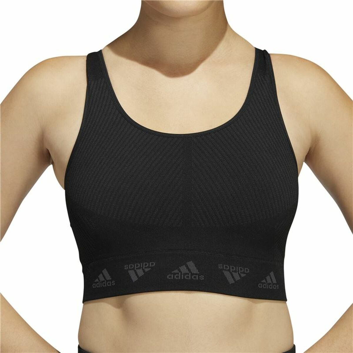 Adidas Bra Aeroknit Women's Sports & Outdoors - Black - product image 6