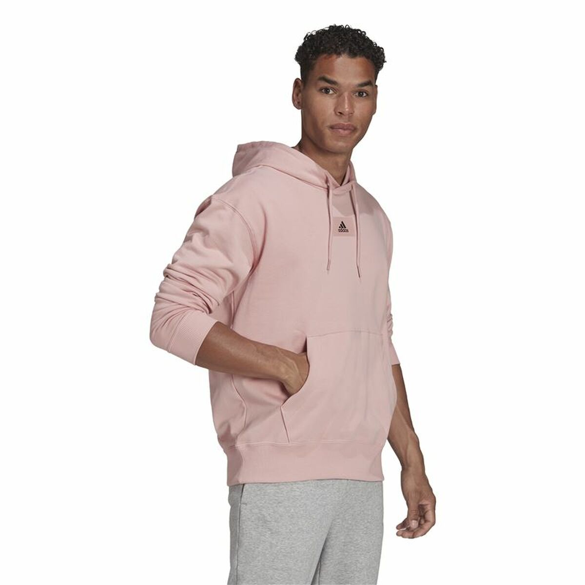 Adidas Essentials Men's Hoodie - Pink - product image 17