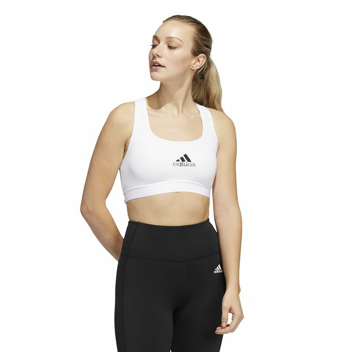 Adidas Bra Powerreact Training Women's Sports & Outdoors - White - product image 6
