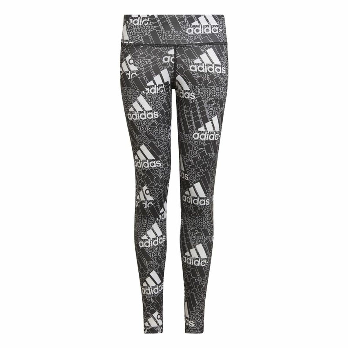 Adidas Designed to Move Girls' Leggings - Black, Grey