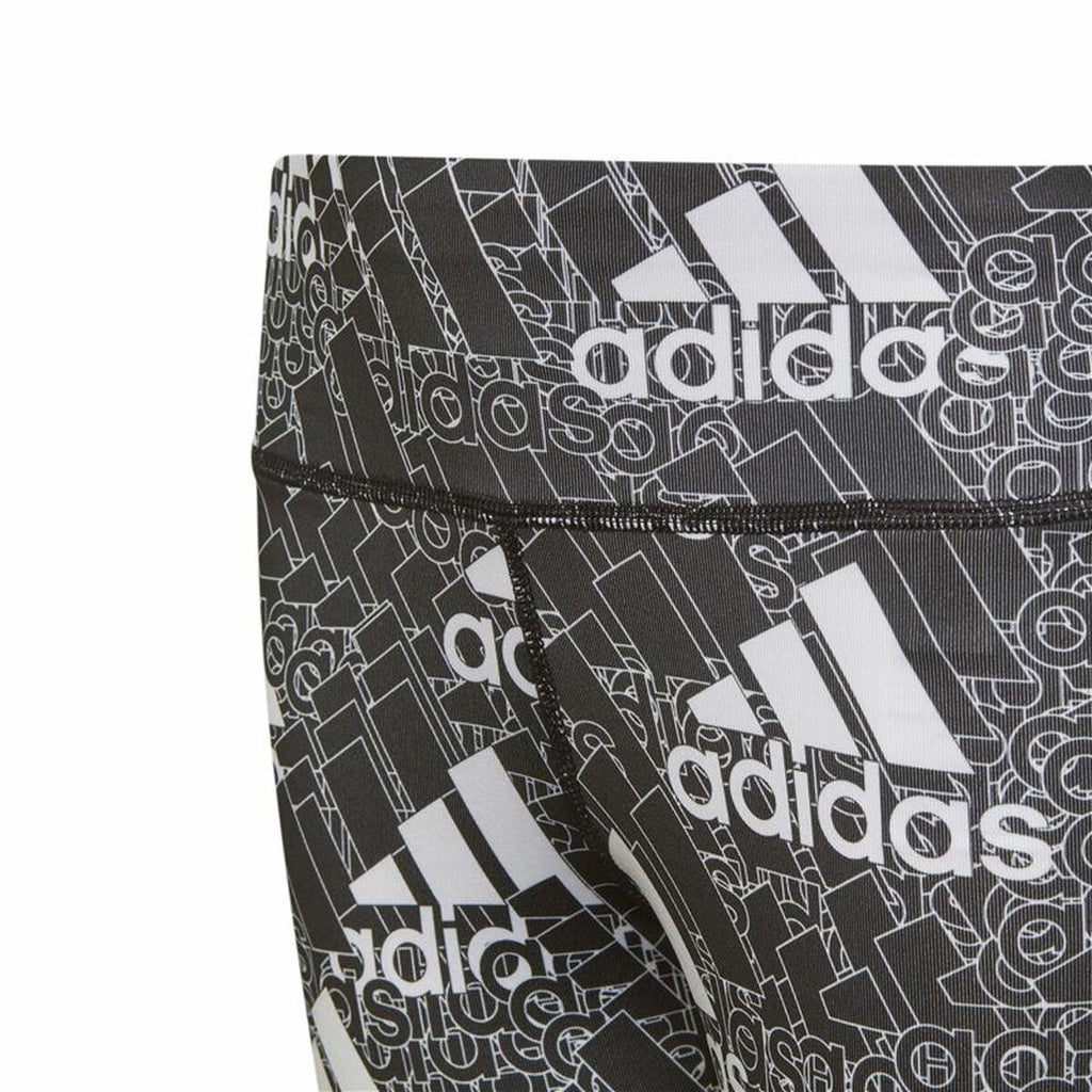 Adidas Designed to Move Girls' Leggings - Black, Grey - product image 6