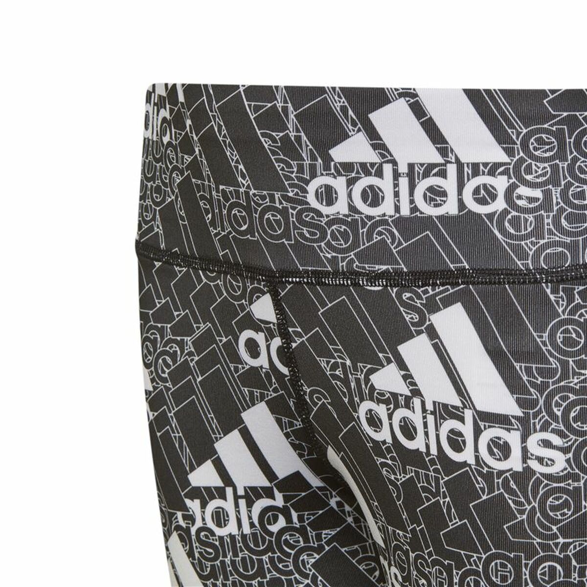Adidas Designed to Move Girls' Leggings - Black, Grey - product image 6
