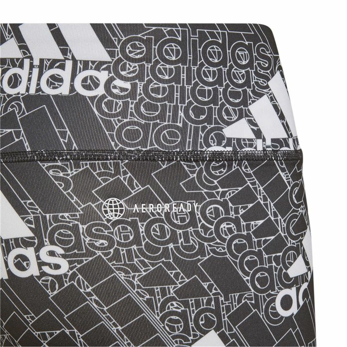 Adidas Designed to Move Girls' Leggings - Black, Grey - product image 5