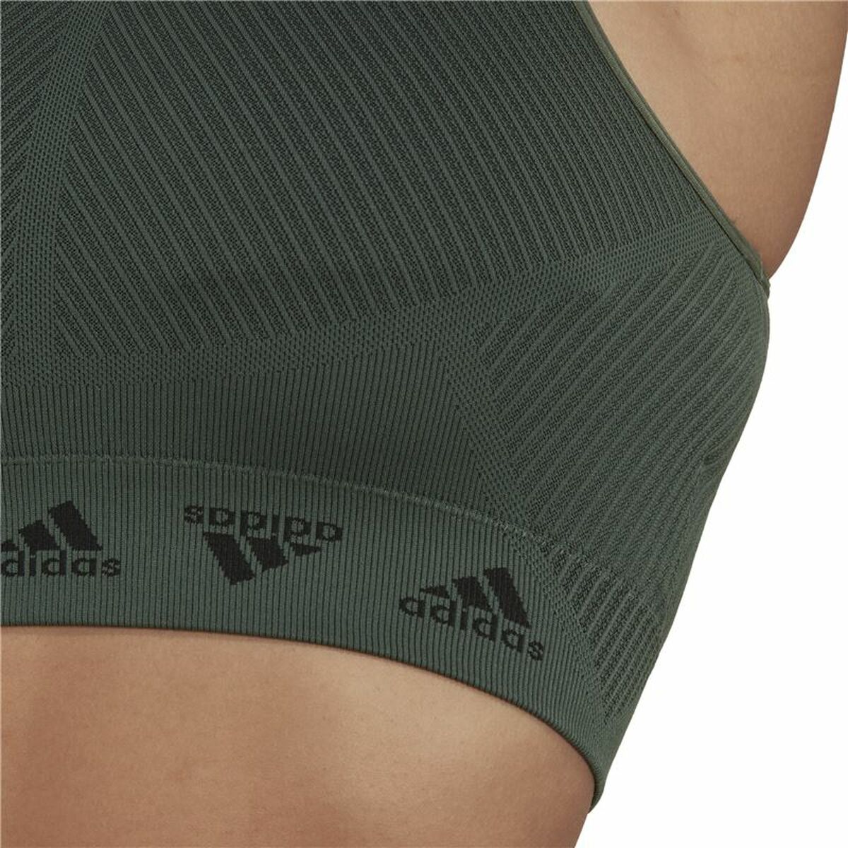 Adidas Bra Aeroknit Women's Sports & Outdoors - Olive - product image 4