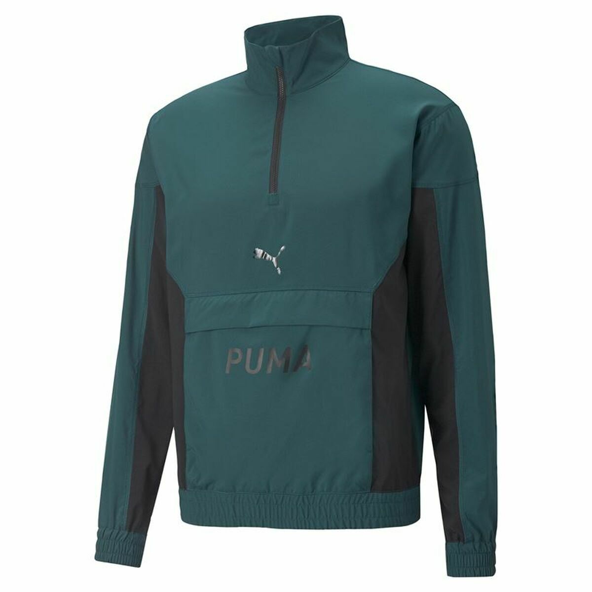Puma Herren-Sweatshirt without Hood Fit Woven Training Grün – XL
