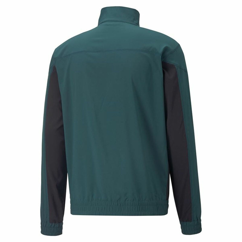 Puma Herren-Sweatshirt without Hood Fit Woven Training Grün