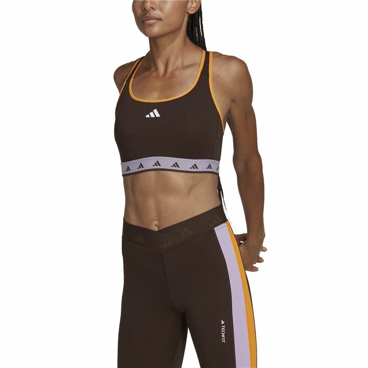 Adidas Bra Hyperglam Powerreact Women's Sports & Outdoors - Black - product image 14