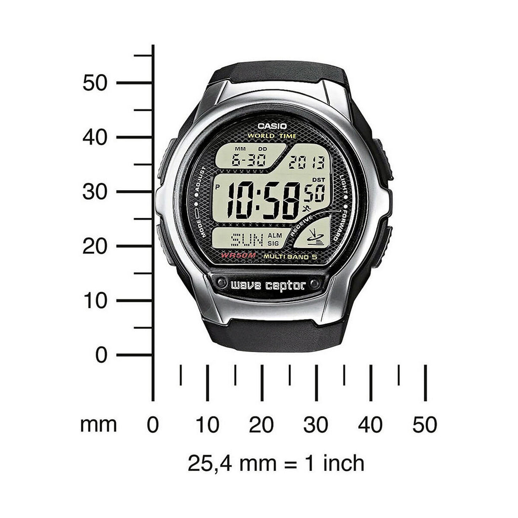 Men's Watch Casio WV-58E-1AVEF Black Grey (Ø 43 mm)