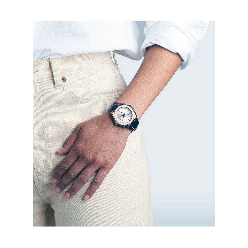 Unisex Watch Casio LWA-300HRG-5EVEF Black Rose Gold