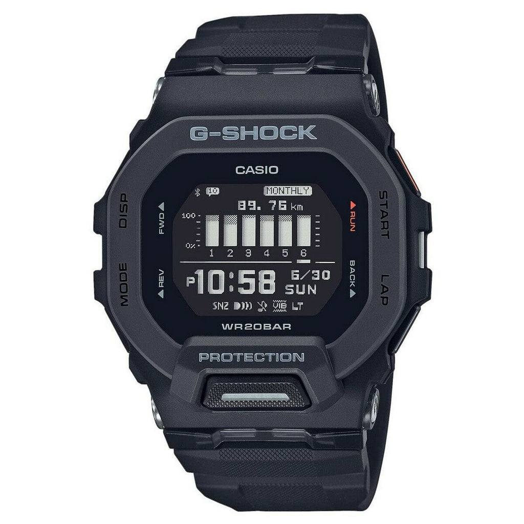 Casio Herrenuhr G-Shock G-SQUAD STEP TRACKER BLUETOOTH® Schwarz (Ø 40
