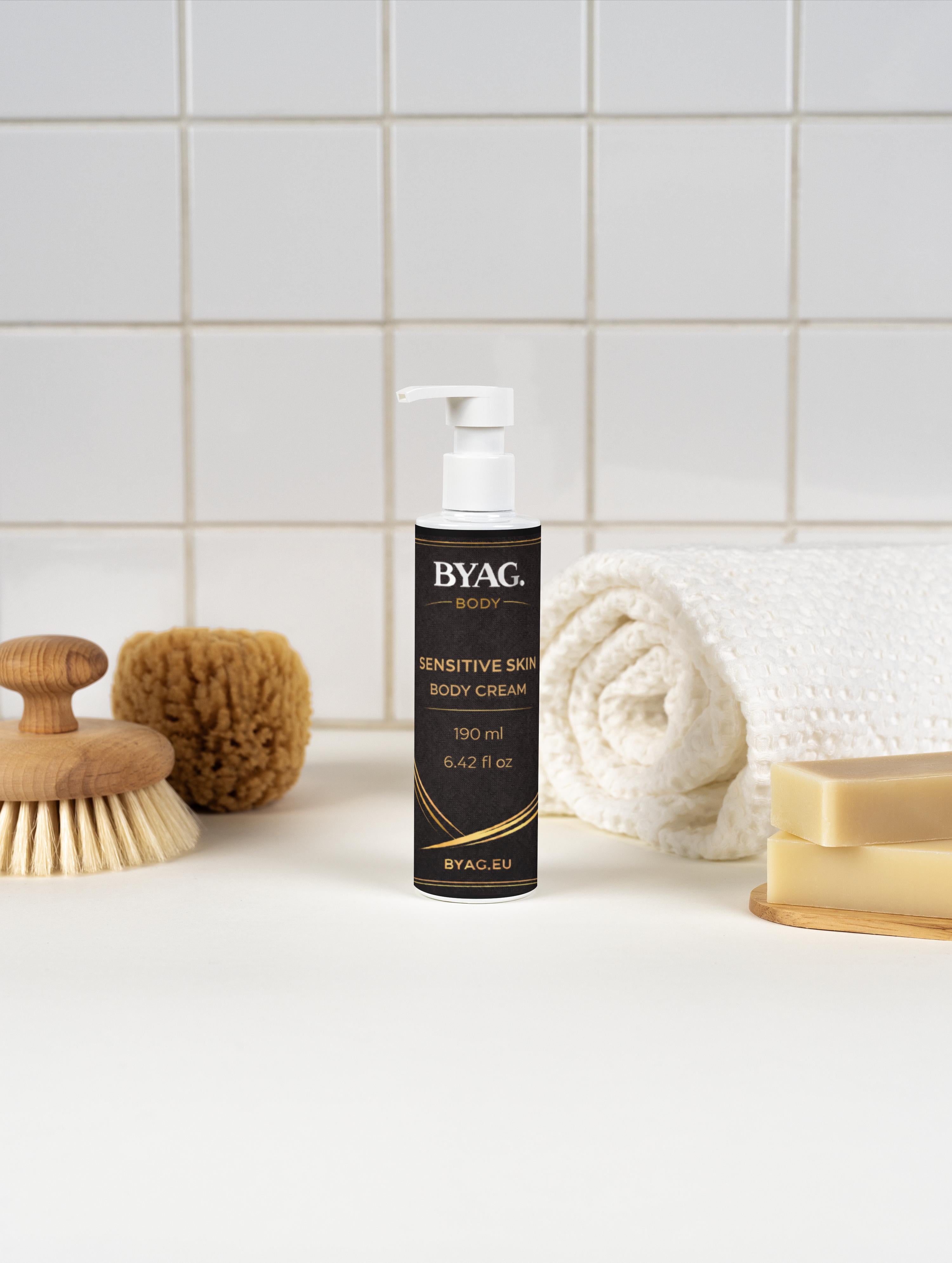 BYAG. Herren Körpercreme für sensible Haut – Sanfte Pflege – Produktansicht 5