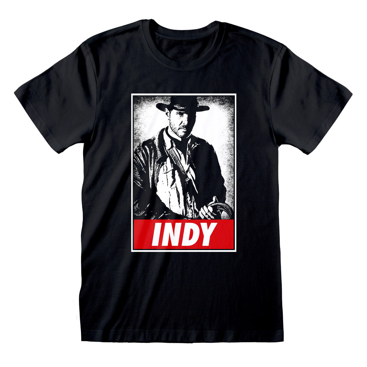 Indiana Jones Kurzarm-T-Shirt Indy Schwarz Unisex – Produktansicht 1