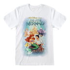 The Little Mermaid Kurzarm-T-Shirt Classic Poster Weiß Unisex – XXL