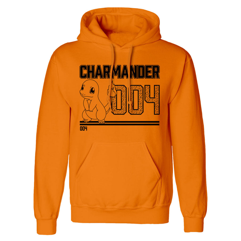 Unisex Hoodie Pokémon Charmander Line Art Orange – XXL