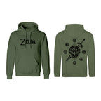 The Legend of Zelda Unisex-Hoodie Logo & Shield Grün – XXL
