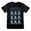 Star Trek Unisex Kurzarm-T-Shirt Many Mood aus Spock Schwarz – XXL
