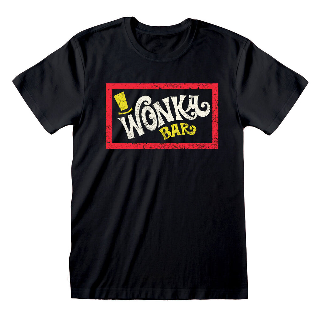 Willy Wonka Unisex Kurzarm-T-Shirt Bar Schwarz – XXL
