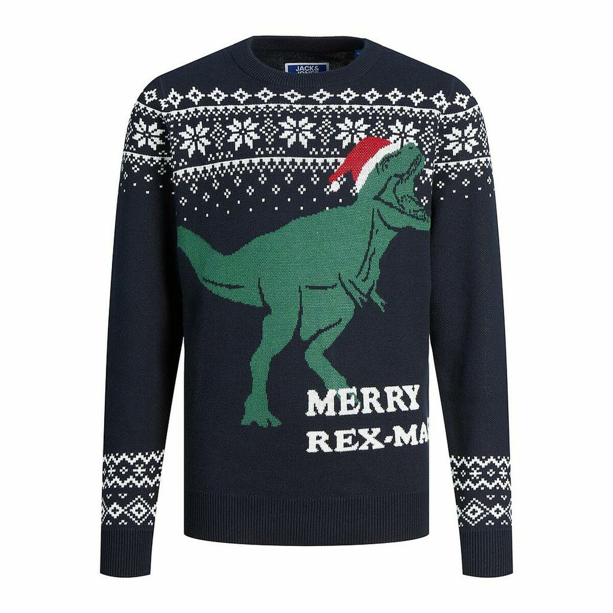 Jack & Jones Unisex Jumper T REX Dunkelblau – Produktansicht 1