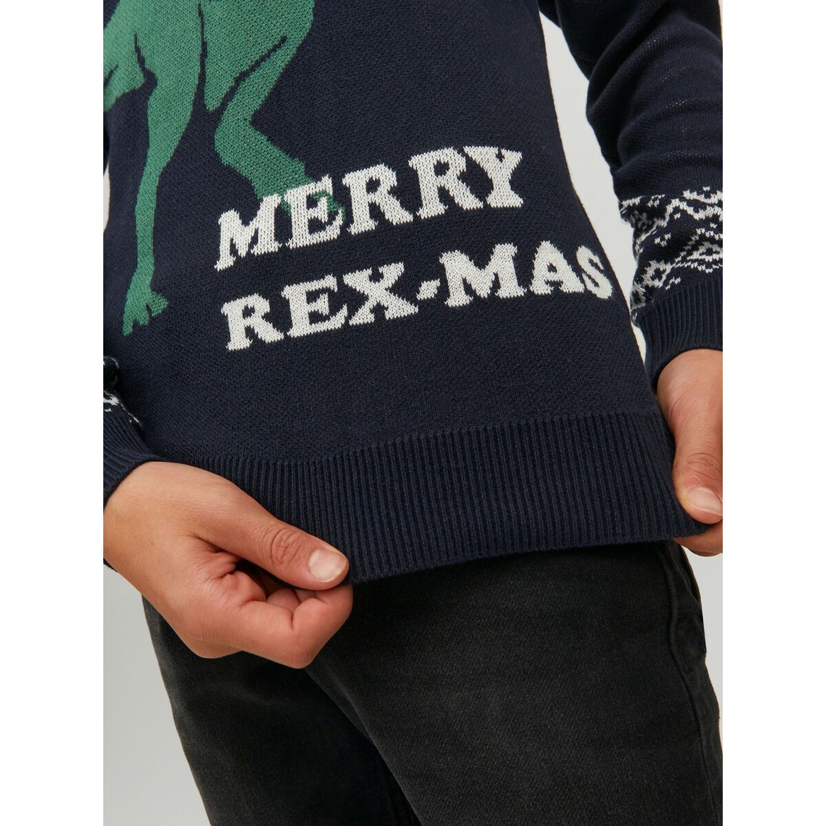 Jack & Jones Unisex Jumper T REX Dunkelblau – Produktansicht 4