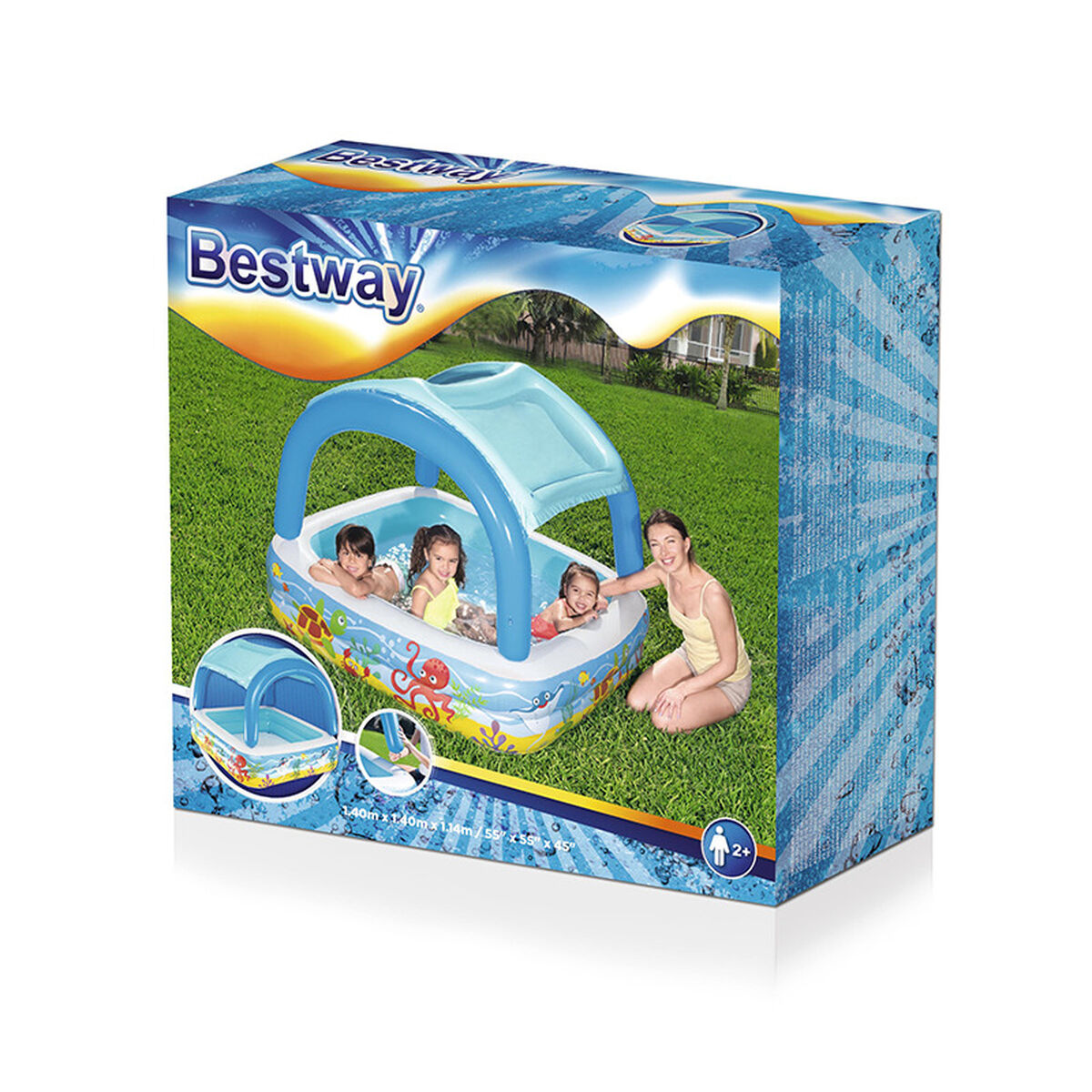 Bestway Aufblasbares Planschbecken für Kinder – Kunststoff – Produktansicht 2