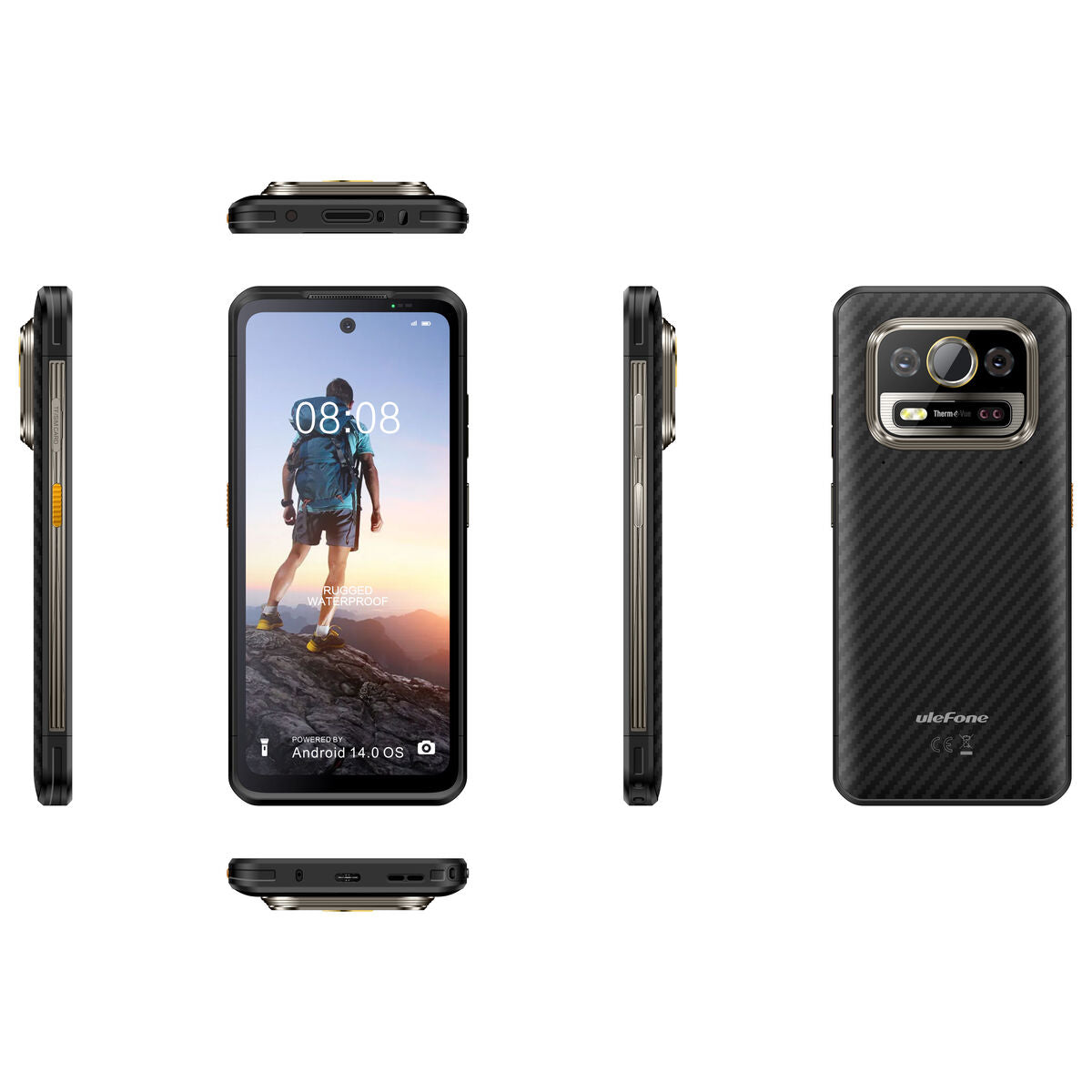 Ulefone Smartphone Armor 25T 8 GB RAM 256 GB Schwarz – Ansicht 2