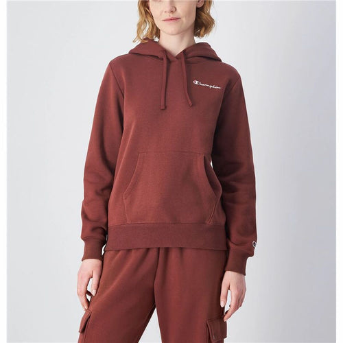 Champion Damen-Hoodie Braun – S