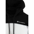 Champion Herren Hoodie Schwarz Weiß – Produktansicht 10