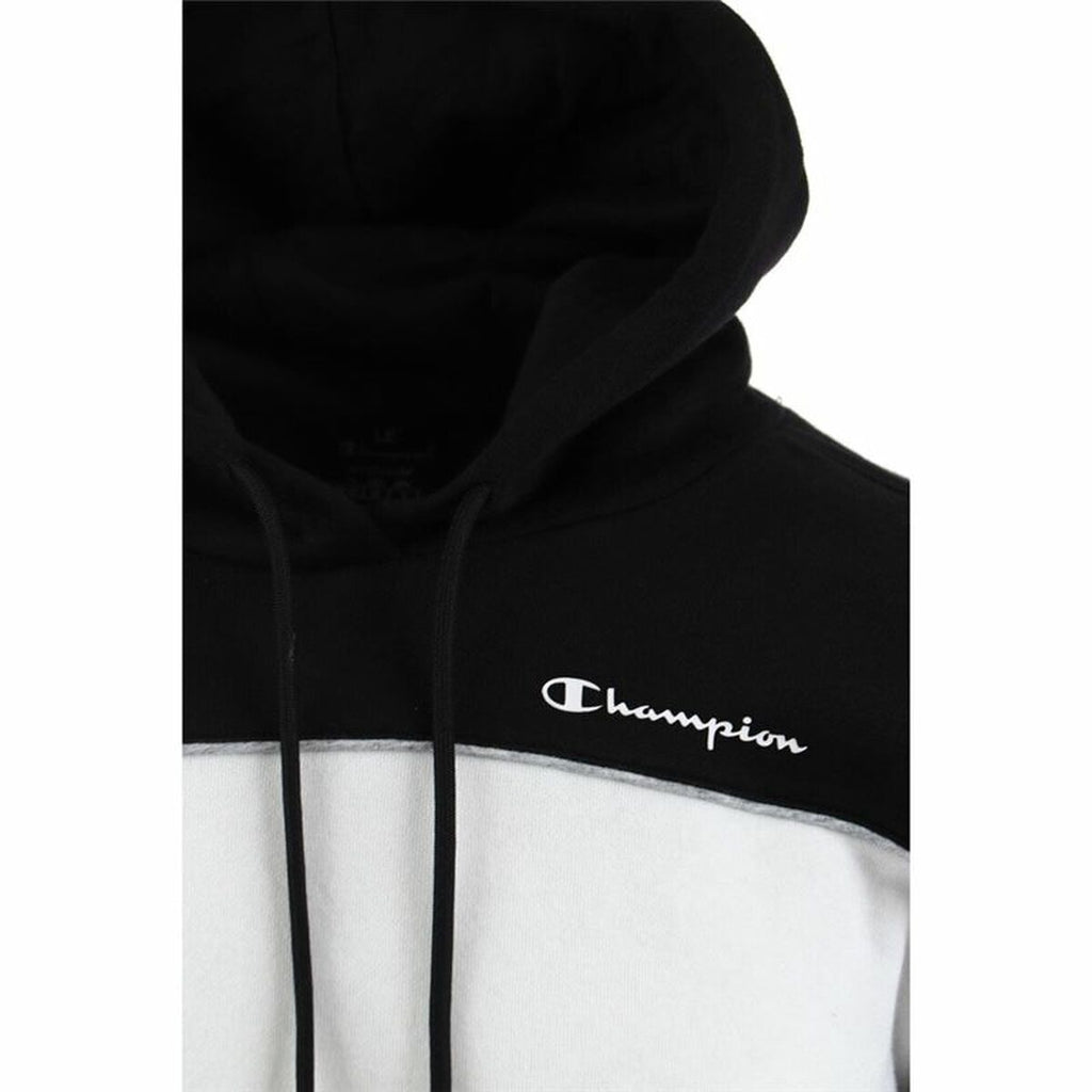 Champion Herren Hoodie Schwarz Weiß – Produktansicht 12