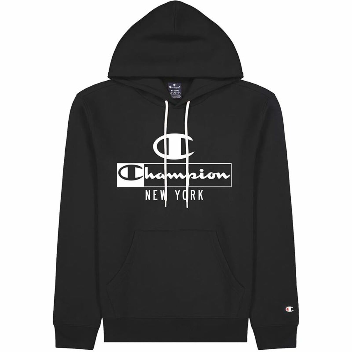 Champion Herren Hoodie Schwarz – 2XL