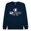 Men’s Sweatshirt without Hood Champion Legacy Graphic New York Blue