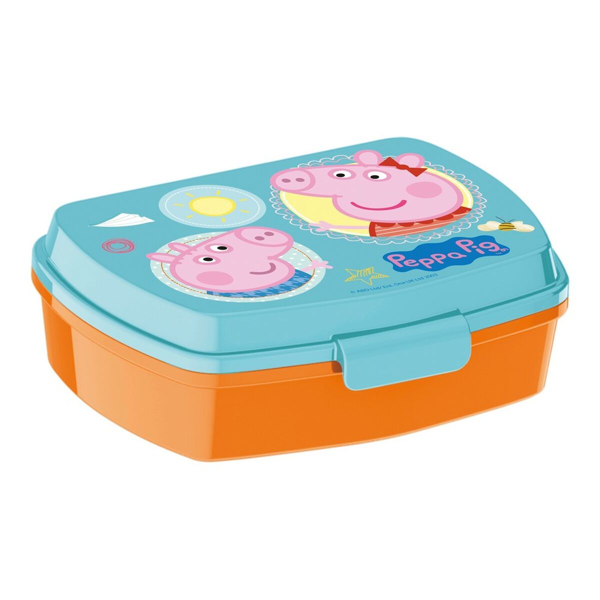 Peppa Pig Brotdose Having fun Kunststoff Hellrosa – Produktansicht 1