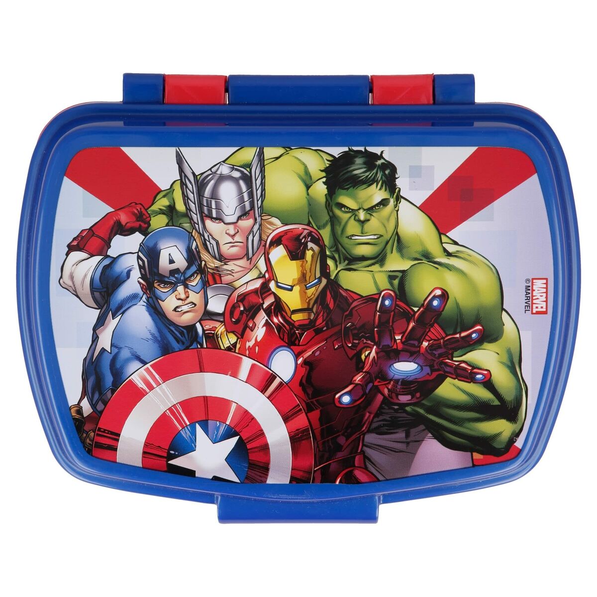 Sandwich Box The Avengers Infinity Blau Kunststoff Rot (17 x 5.6 x 13.3 cm)
