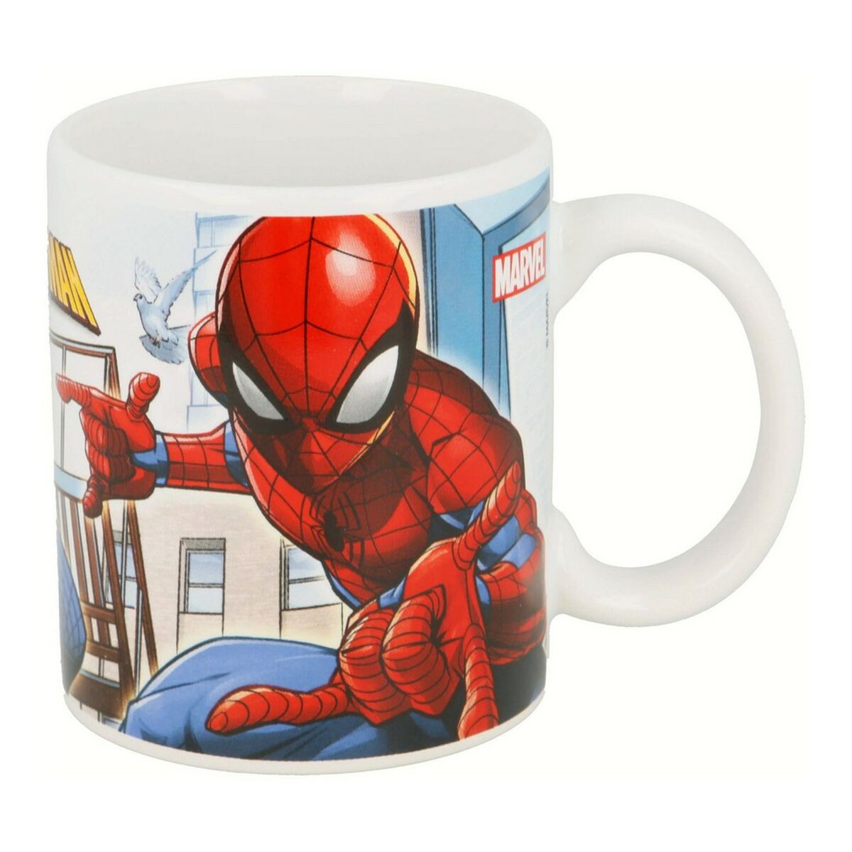 Spider-Man Becher Great power Blau Rot Ceramic 350 ml – Produktansicht 3