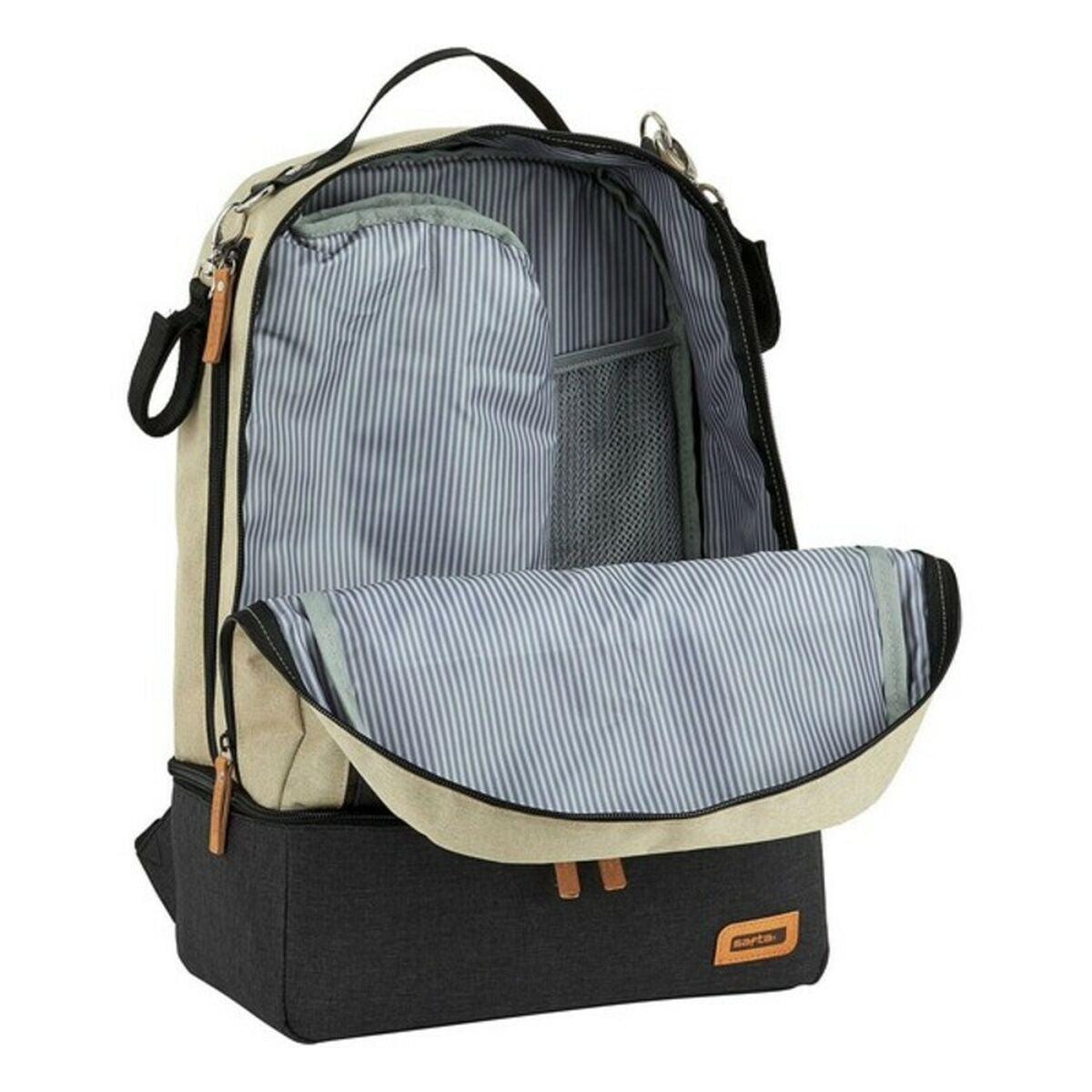 Safta Sporttasche mit Shoe Halter M883 Beige Dunkelgrau 15 L – Produktansicht 5