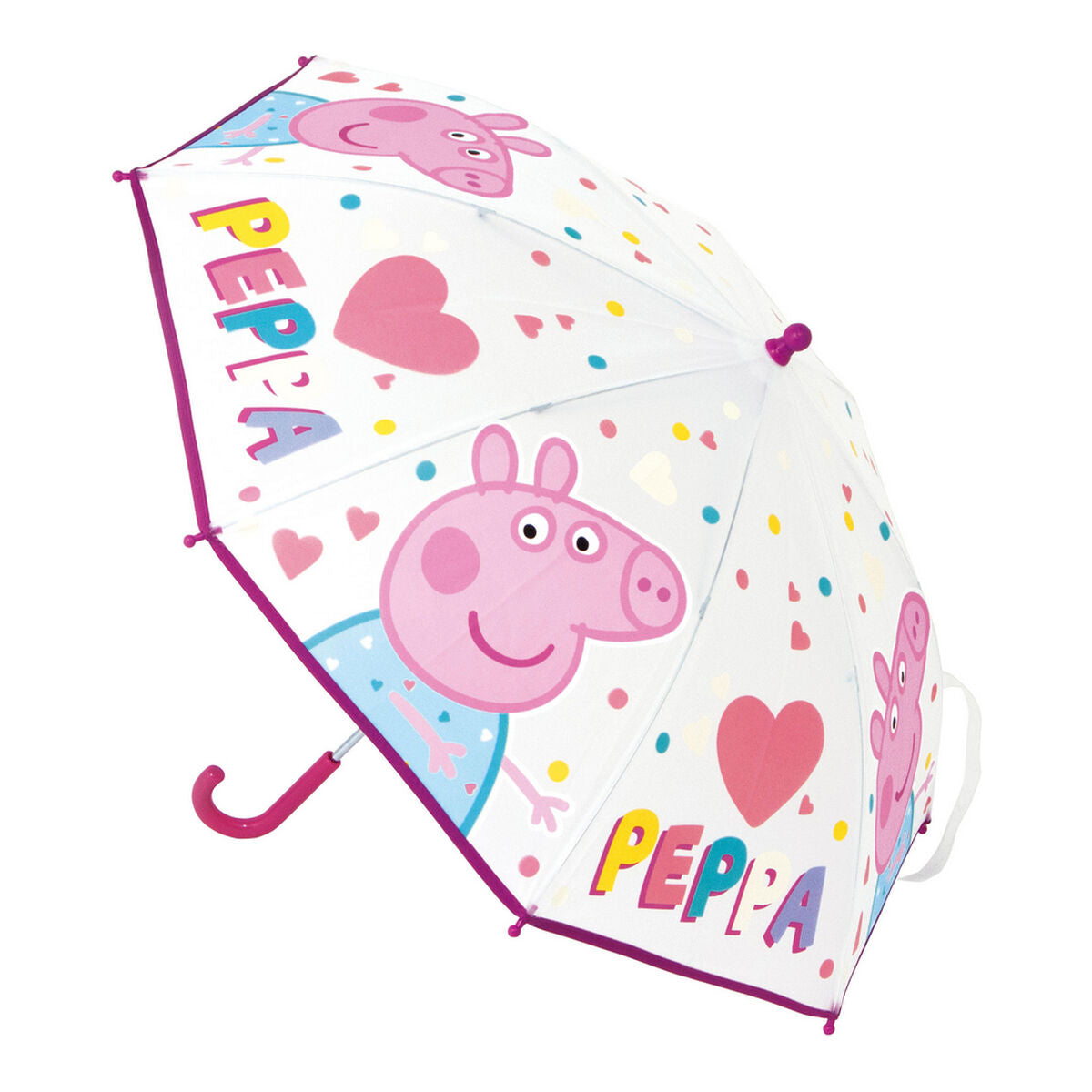Regenschirm Peppa Pig Having fun Rosa – Produktansicht 2