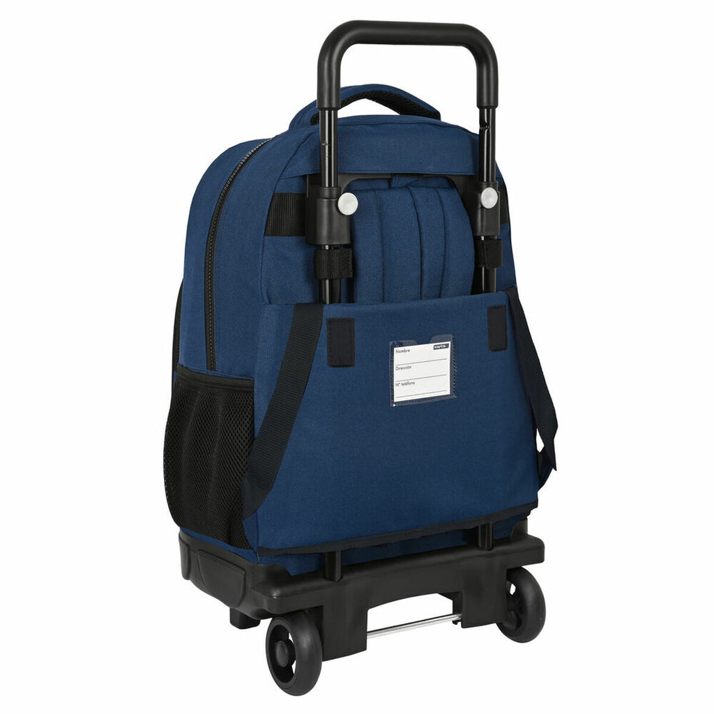 BlackFit8 Schulrucksack mit Rollen Urban Schwarz Dunkelblau – Produktansicht 2