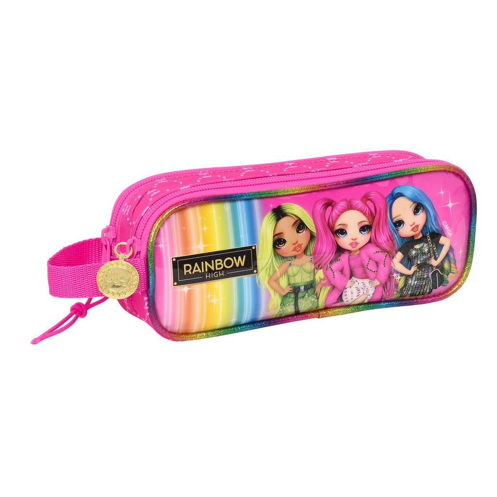Doppel-Federmäppchen Rainbow High Fuchsia – Produktansicht 1