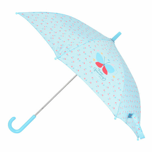 BlackFit8 Regenschirm Mariposa Blau – Produktansicht 1