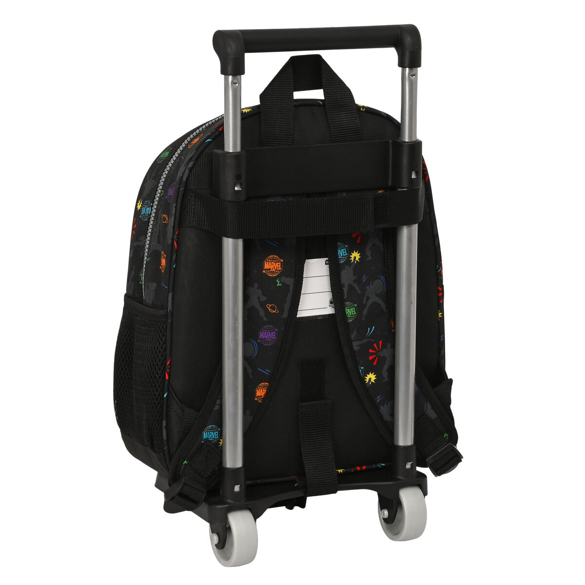 Schulrucksack mit Rollen The Avengers Super heroes Schwarz (27 x 33 x 10 cm)