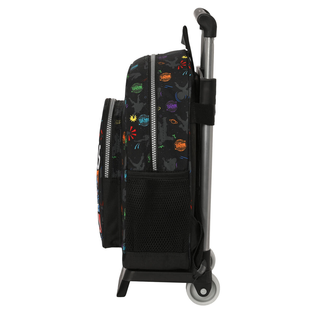 Schulrucksack mit Rollen The Avengers Super heroes Schwarz (27 x 33 x 10 cm)