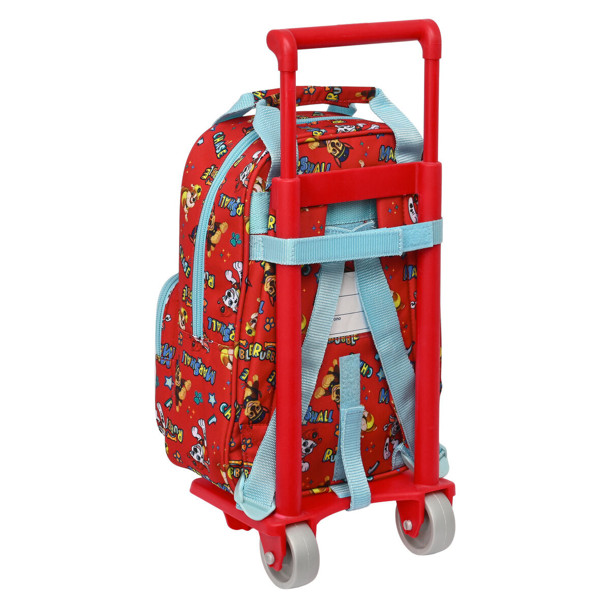 Schulrucksack mit Rollen The Paw Patrol Funday Rot Hellblau – Produktansicht 3