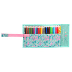 Schule Etui mit Accessories Vicky Martín Berrocal Mint paradise Mint (27 Teile) (7 x 20 x 7 cm)