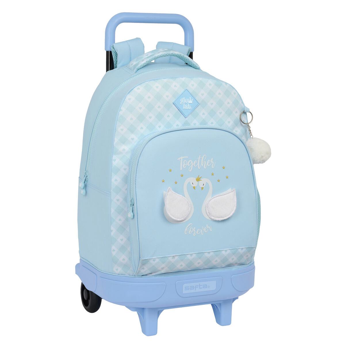 Schulrucksack mit Rollen Glow Lab Cisnes Blau – Produktansicht 1