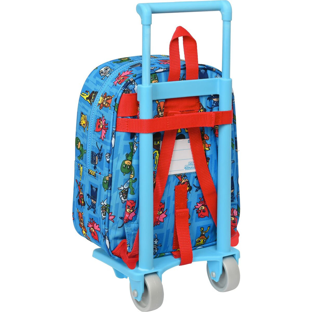 Schulrucksack mit Rollen PJ Masks Blau 22 x 27 x 10 cm
