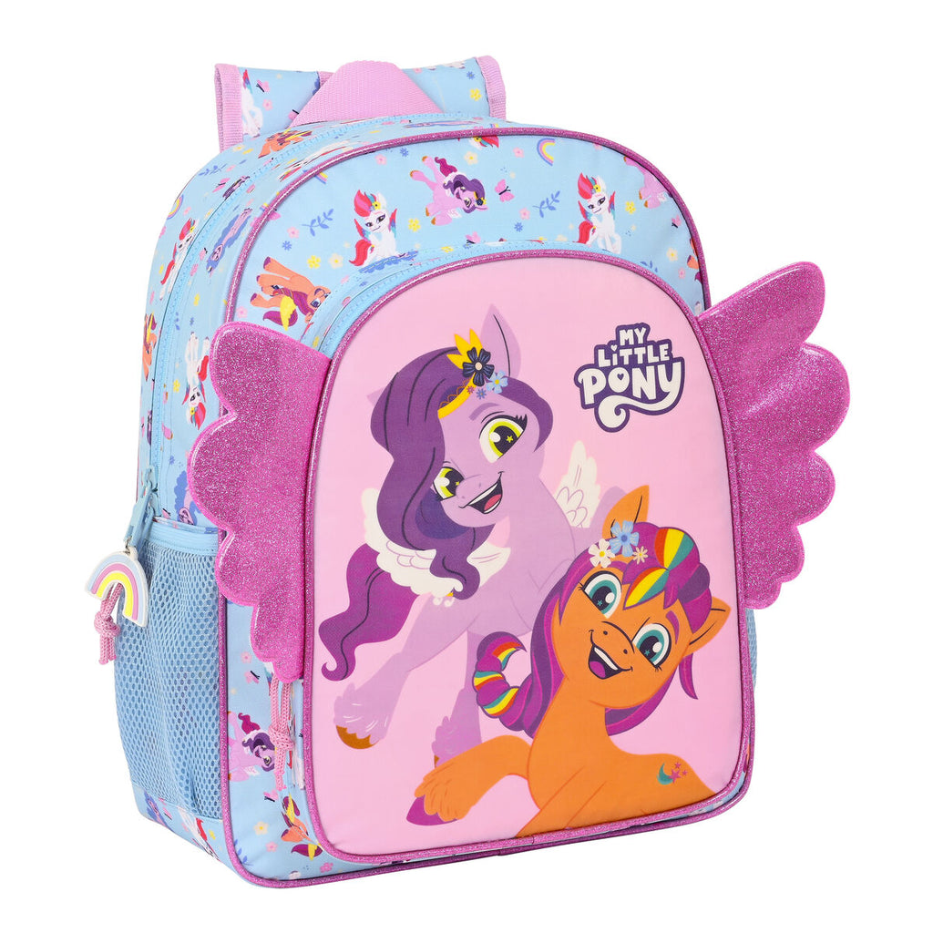 Schulrucksack My Little Pony Wild & free Blau Rosa – Produktansicht 1