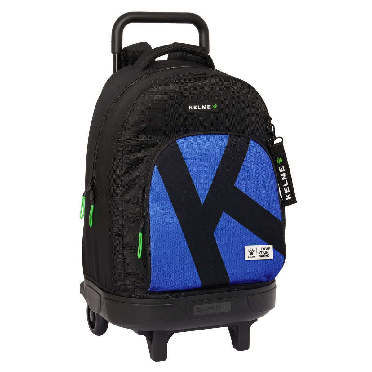 Schulrucksack mit Rollen Kelme Königsblau Schwarz – Produktansicht 1